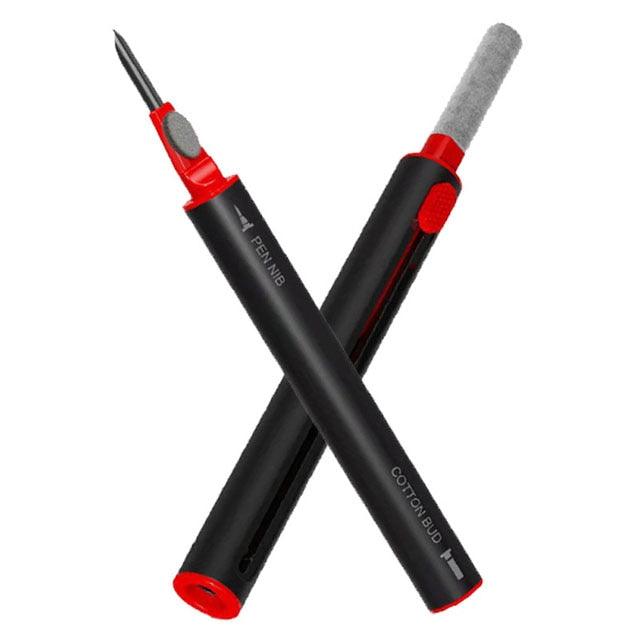 YeekTok 4 in 1 Earbuds Cleaning Pen with Soft Brush Cleaning Kit for  Earphones Case Keyboard Red 